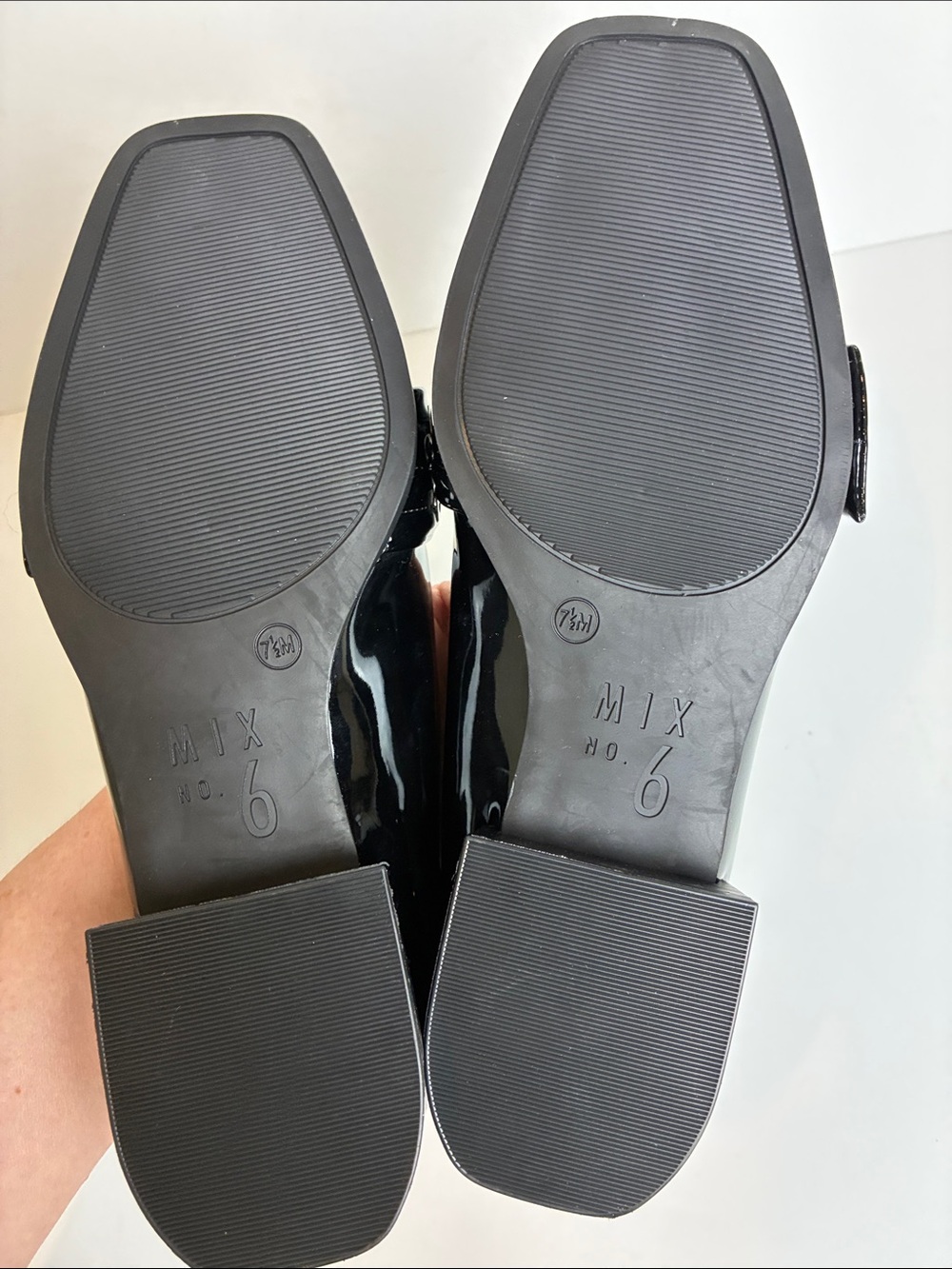 Mix No. 6 Piercie Black Patent Leather Loafer Shoes Metallic Grommet Buckle 7.5 - Picture 12 of 14